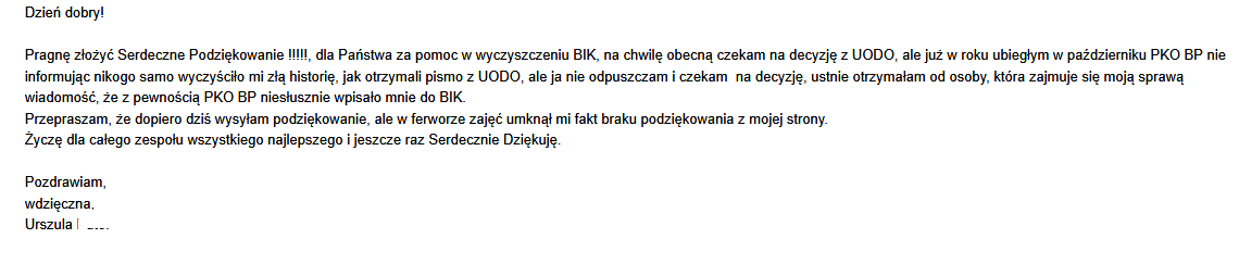 usuwanie wpisów z banku PKO BP